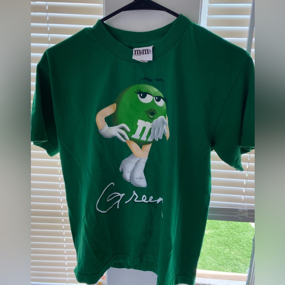 Green M&M t-shirt | youth large